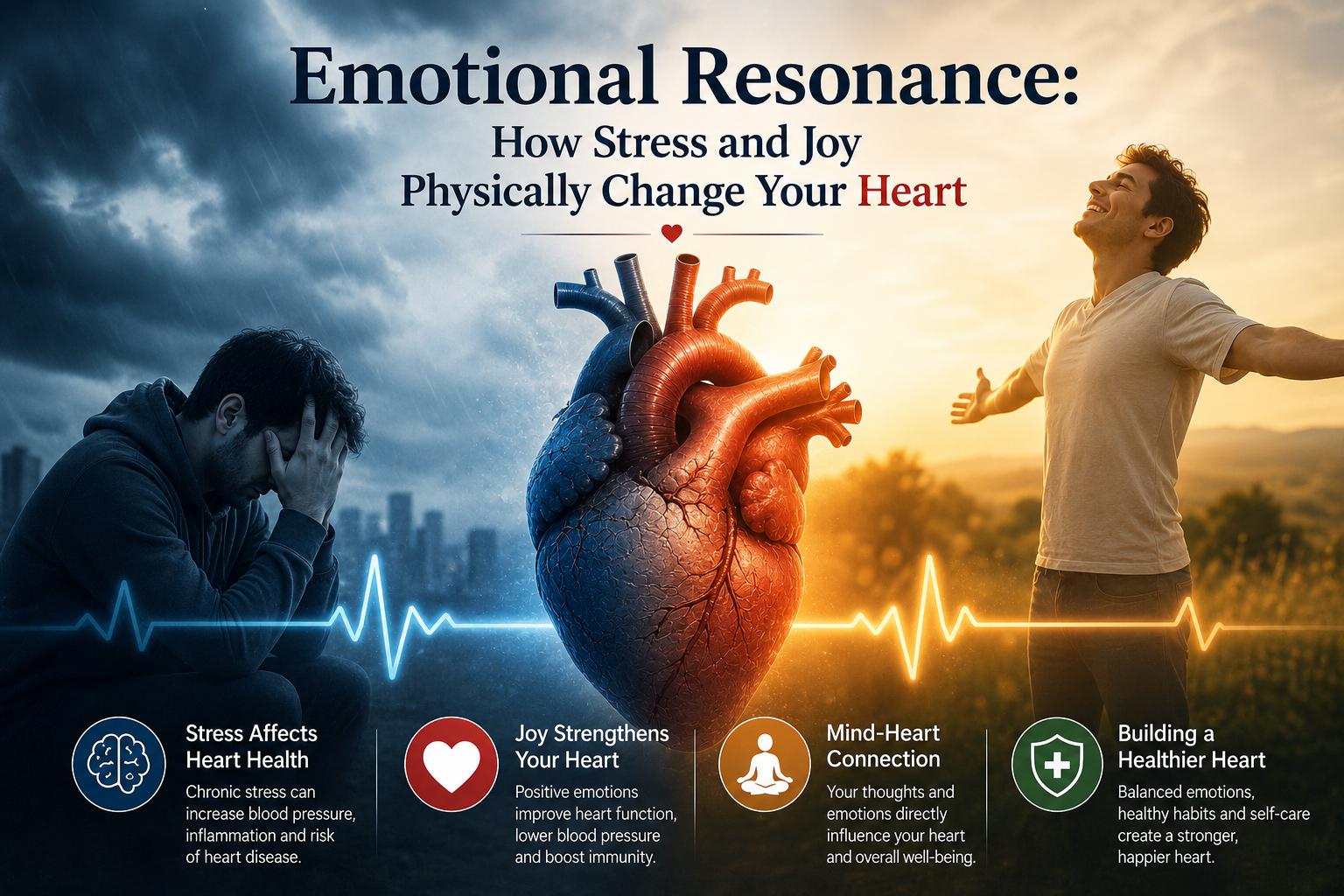 Emotional Resonance: How Stress and Joy Physically Change Your Heart